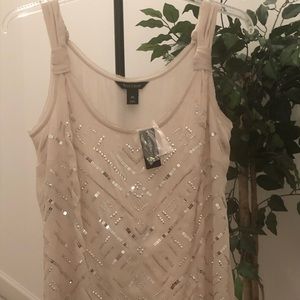 NWT WHBM Cream Tank